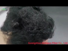Fibra de poliéster sólido de baixa resistência à compressão 8.89D×65mm Fibra de poliéster sintética cinza