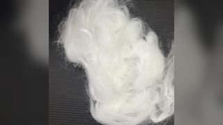 Fibra de grampo de imitação de mohair de 90d*102mm, fibra volumosa de alto brilho para fio de tricô de inverno