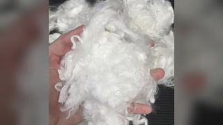 Fibra de armazenamento de energia com mudança de fase 2D×25mm, fibra básica lisa tratada com óleo de silicone para têxteis Filli