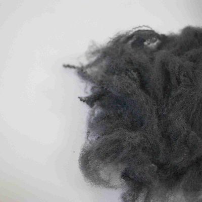 comprar Fibra de poliéster sólido de baixa resistência à compressão 8.89D×65mm Fibra de poliéster sintética cinza fabricação em linha