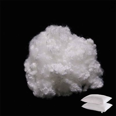 comprar Fibra de estribo de poliéster regenerada Crimp personalizado 32mm para enchimento de almofadas fabricação em linha
