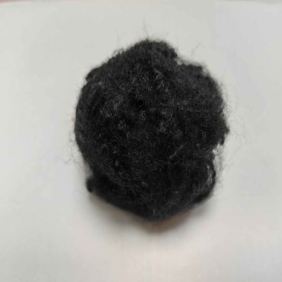 comprar Fibra retardadora de chama preta de fibra de poliéster de grau A fabricação em linha