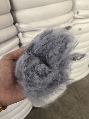 Bom preço. Proteção UV Fibra de grapa de poliéster reciclado 2.5D 51mm cinza-água on-line