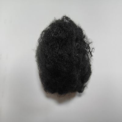 Bom preço. Fibra de poliéster reciclado de absorção de umidade 1.4D 38mm Preto Com Melhor Crimpagem on-line