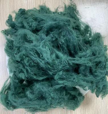 Bom preço. Fibra de poliéster reciclado verde acinzentado 1.5D 38mm on-line