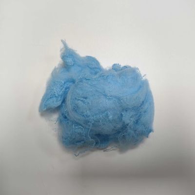 Bom preço. Fibras sintéticas de poliéster azul não tóxico Retardante de chama 76 mm Fibra de graxa PP on-line