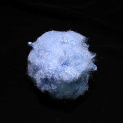 Bom preço. Fibras de viscose coloridas com Dope azul reciclado e respeitador do ambiente Estabilidade da matriz de fibras de viscose on-line