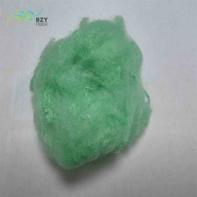 Bom preço. PET reciclado de poliéster fibras de graxa verde 2.5D PSF para produção de fios on-line