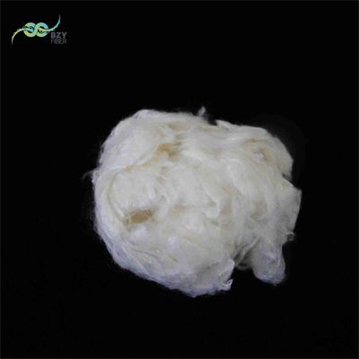 Bom preço. Material de tecelagem de fibras estriadas de 60 mm de viscose branco retardador de chama on-line