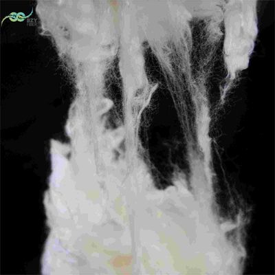 Fibra de poliéster resistente à chama de 60 mm de alta elongação para tecidos brancos não tecidos