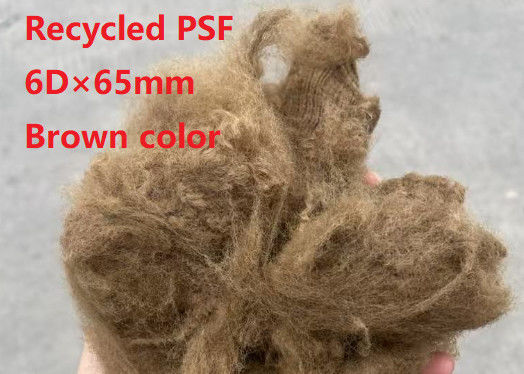 Bom preço. 6D × 65mm Fibra de grapa de poliéster 100% Fibra de grapa de poliéster com boa resistência ao impacto e forma redonda on-line