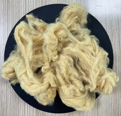 Bom preço. Fibra de poliéster reciclado 2.5D 51mm amarelo de ganso on-line