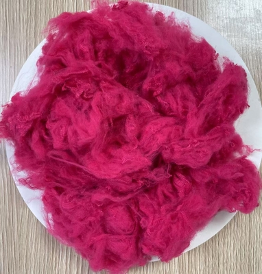 Bom preço. Fibra de Poliéster Reciclado em Fibras Curtas 1.5D 38mm Roxo Ameixa Grau A on-line