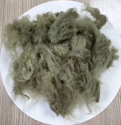 Bom preço. Recycled Polyester Staple Fiber with 255-265°C Melting Point and Last Fastener 4 Or Above in Army Green on-line
