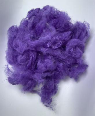 Bom preço. Recycled Polyester Staple Fiber 2.5D 51mm Deep Purple with 0.2% Oil Content and 0.7-15dtex Fiber Fineness on-line